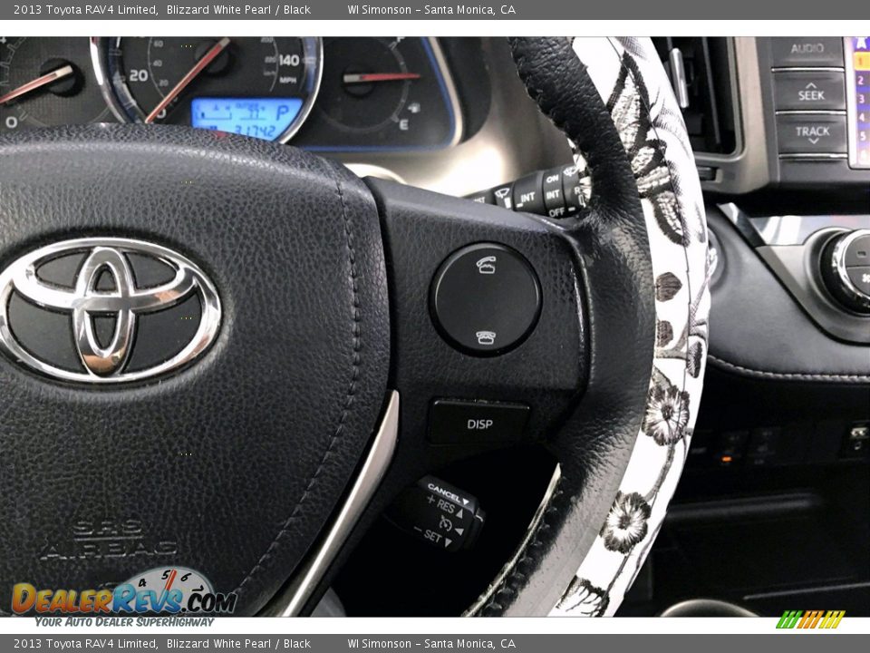 2013 Toyota RAV4 Limited Blizzard White Pearl / Black Photo #19