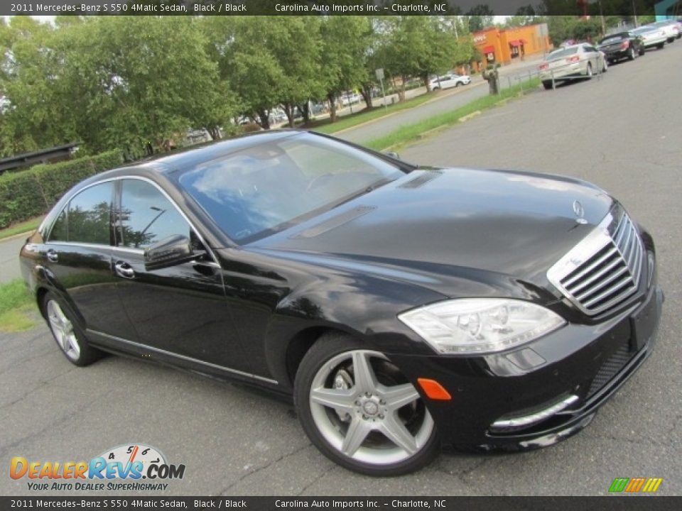 2011 Mercedes-Benz S 550 4Matic Sedan Black / Black Photo #3