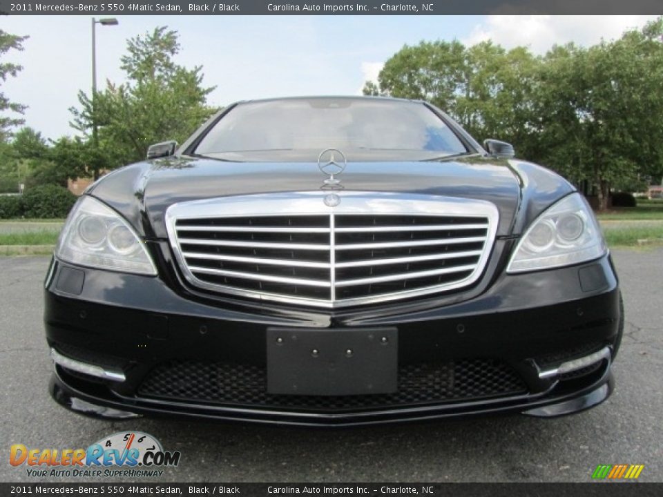 2011 Mercedes-Benz S 550 4Matic Sedan Black / Black Photo #4