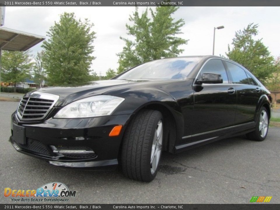 2011 Mercedes-Benz S 550 4Matic Sedan Black / Black Photo #6