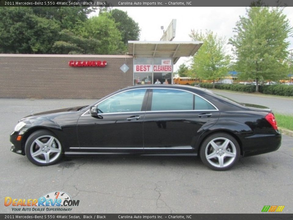 2011 Mercedes-Benz S 550 4Matic Sedan Black / Black Photo #7