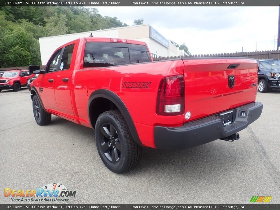 2020 Ram 1500 Classic Warlock Quad Cab 4x4 Flame Red / Black Photo #7