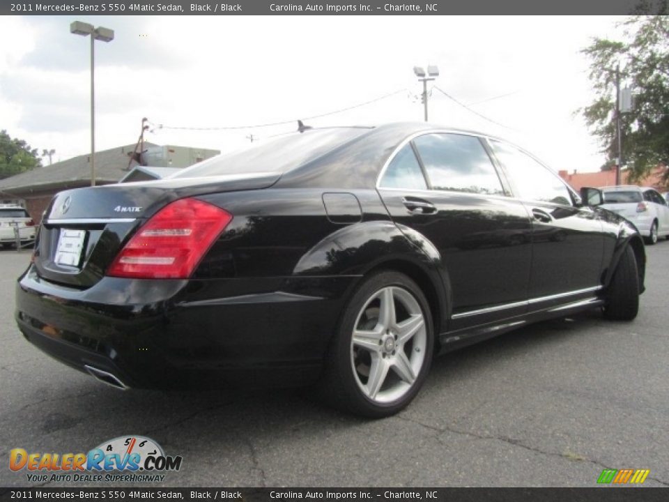 2011 Mercedes-Benz S 550 4Matic Sedan Black / Black Photo #10