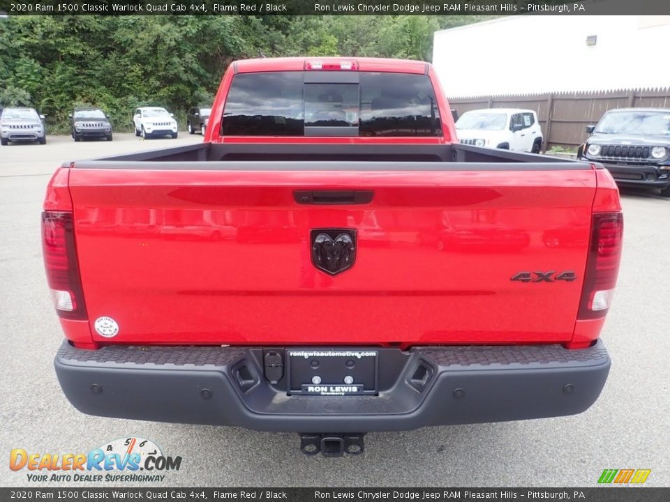 2020 Ram 1500 Classic Warlock Quad Cab 4x4 Flame Red / Black Photo #9