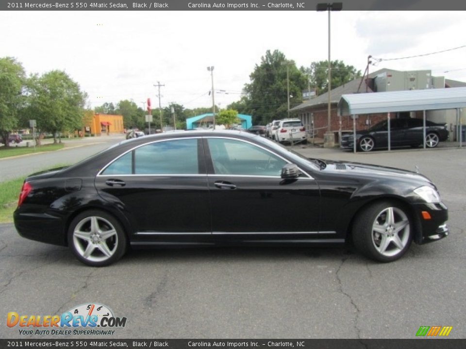 2011 Mercedes-Benz S 550 4Matic Sedan Black / Black Photo #11