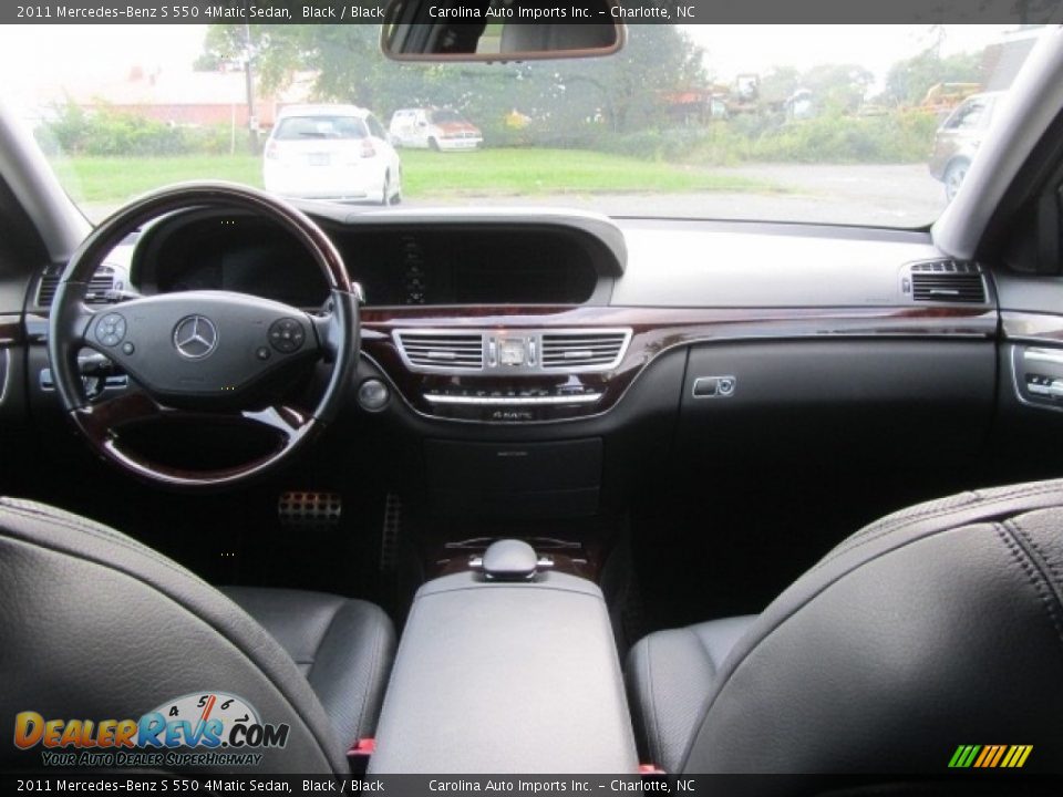 2011 Mercedes-Benz S 550 4Matic Sedan Black / Black Photo #13