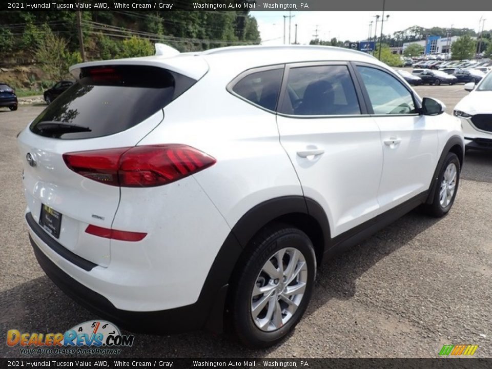 2021 Hyundai Tucson Value AWD White Cream / Gray Photo #2
