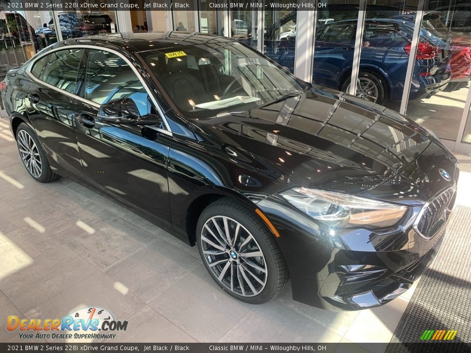 2021 BMW 2 Series 228i xDrive Grand Coupe Jet Black / Black Photo #1