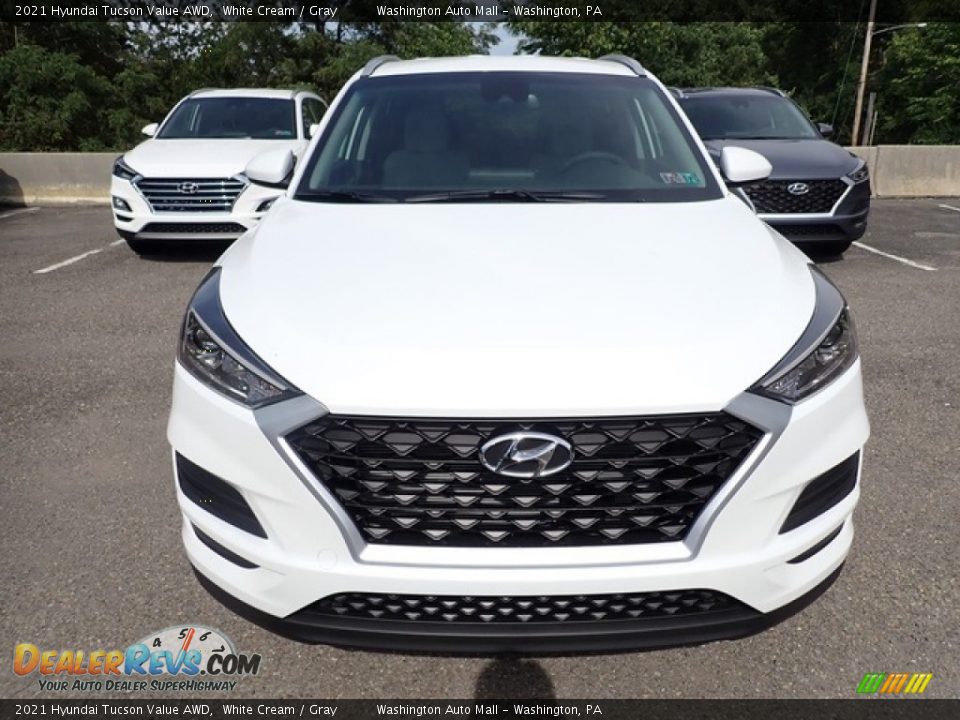 2021 Hyundai Tucson Value AWD White Cream / Gray Photo #4