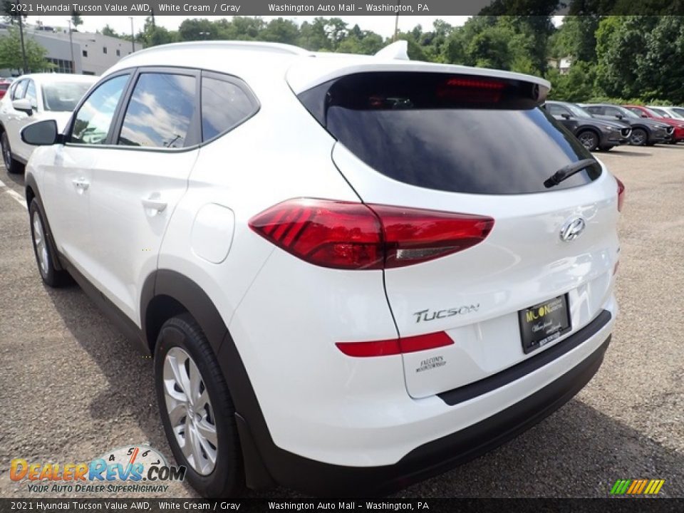 2021 Hyundai Tucson Value AWD White Cream / Gray Photo #6
