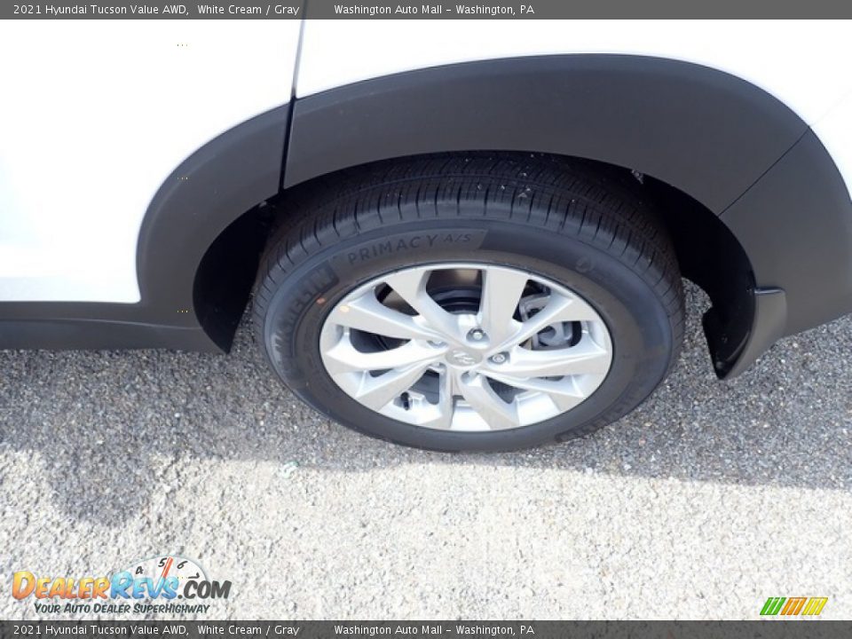 2021 Hyundai Tucson Value AWD White Cream / Gray Photo #7
