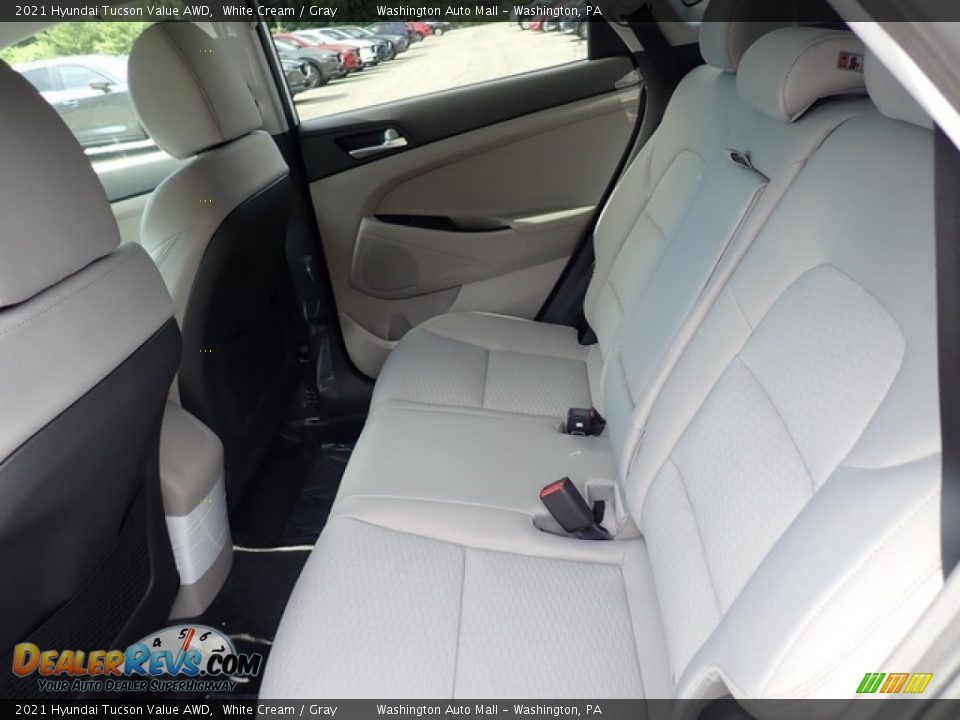 2021 Hyundai Tucson Value AWD White Cream / Gray Photo #8