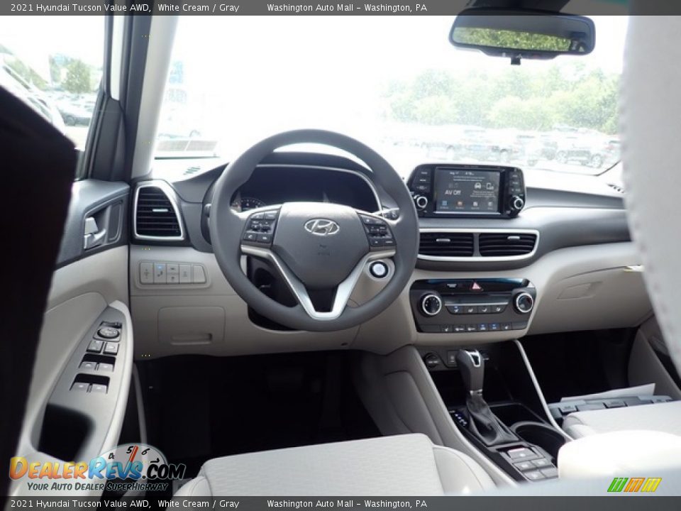 2021 Hyundai Tucson Value AWD White Cream / Gray Photo #9