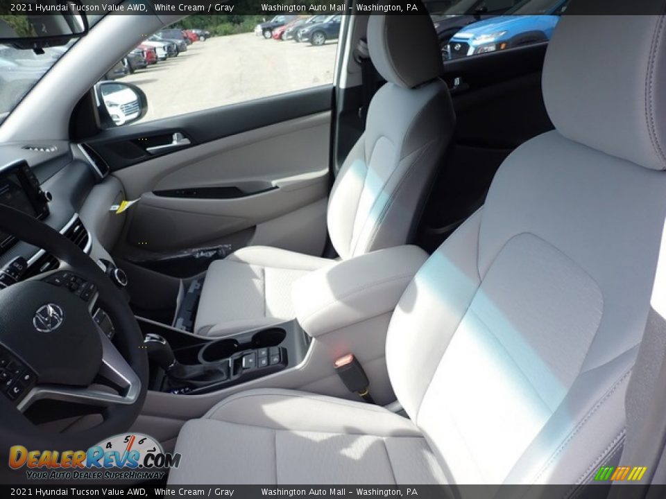 2021 Hyundai Tucson Value AWD White Cream / Gray Photo #11