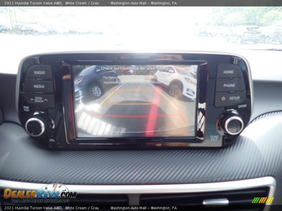2021 Hyundai Tucson Value AWD White Cream / Gray Photo #14