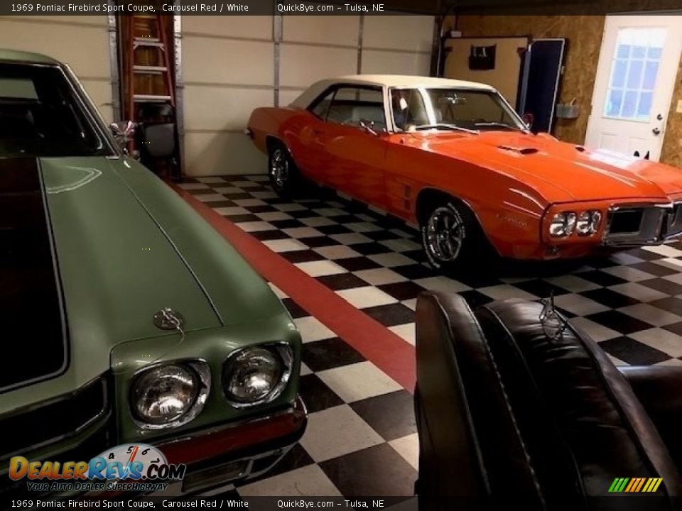 1969 Pontiac Firebird Sport Coupe Carousel Red / White Photo #3
