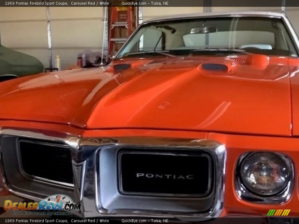 1969 Pontiac Firebird Sport Coupe Carousel Red / White Photo #4