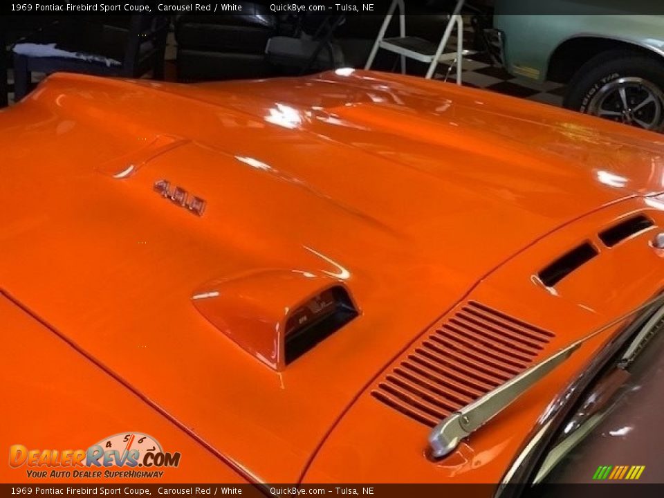 1969 Pontiac Firebird Sport Coupe Carousel Red / White Photo #5