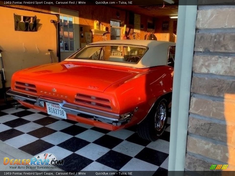 1969 Pontiac Firebird Sport Coupe Carousel Red / White Photo #8