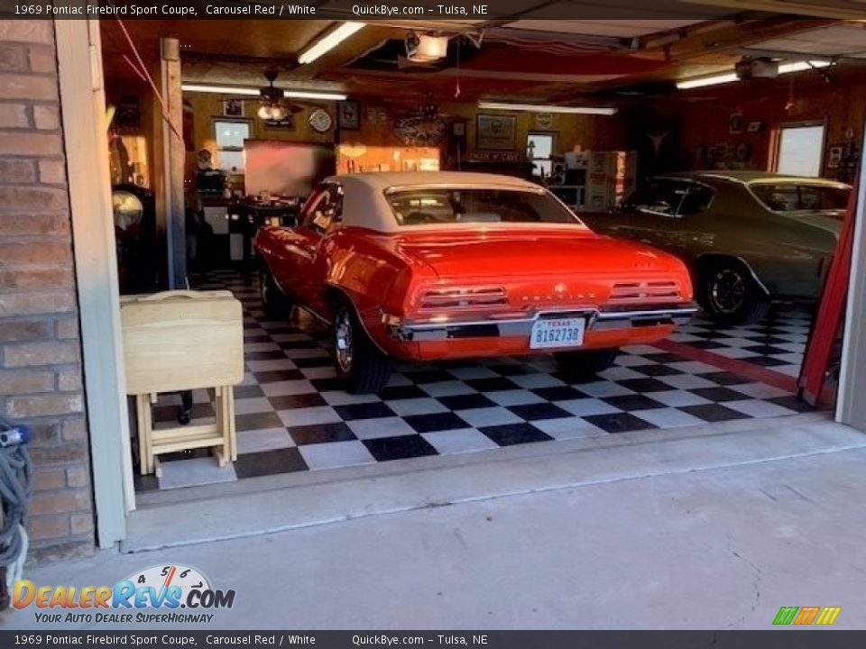 1969 Pontiac Firebird Sport Coupe Carousel Red / White Photo #10