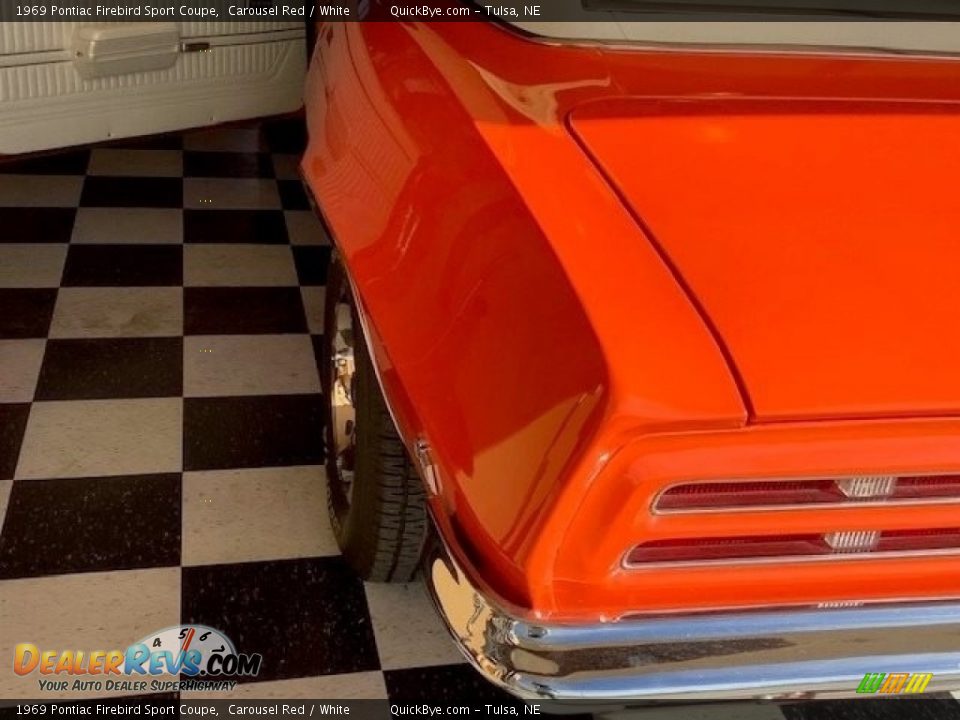 1969 Pontiac Firebird Sport Coupe Carousel Red / White Photo #11