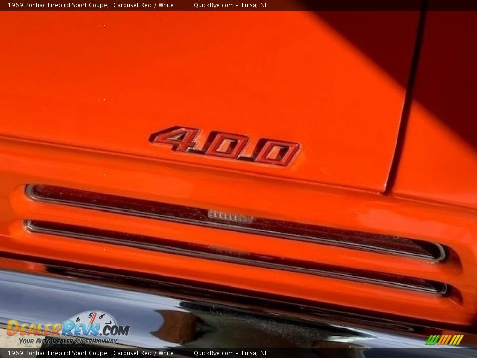 1969 Pontiac Firebird Sport Coupe Carousel Red / White Photo #12
