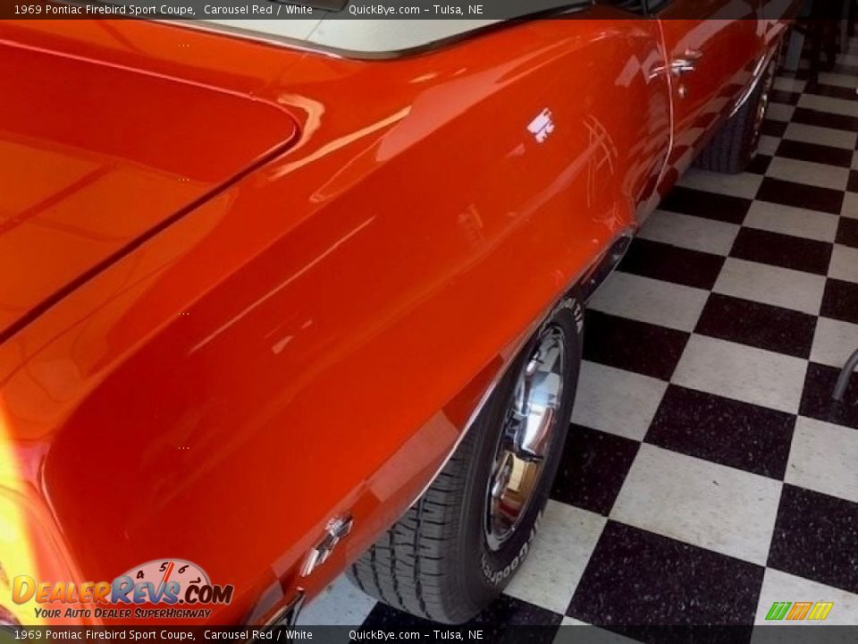 1969 Pontiac Firebird Sport Coupe Carousel Red / White Photo #13
