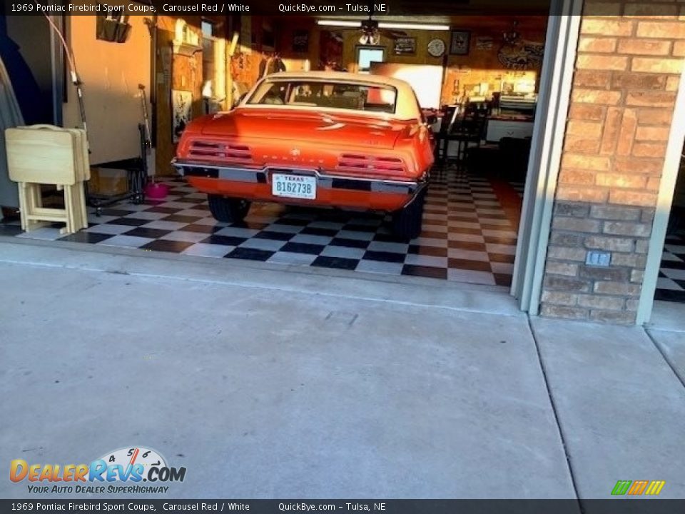 1969 Pontiac Firebird Sport Coupe Carousel Red / White Photo #14