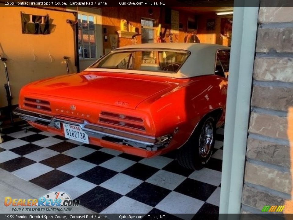 1969 Pontiac Firebird Sport Coupe Carousel Red / White Photo #15