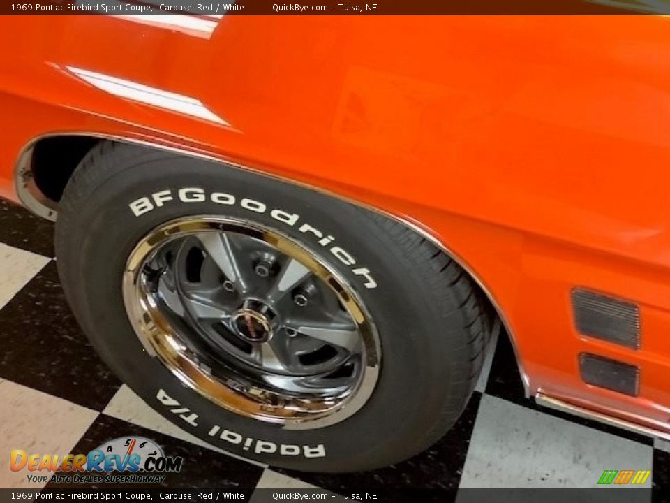 1969 Pontiac Firebird Sport Coupe Carousel Red / White Photo #16