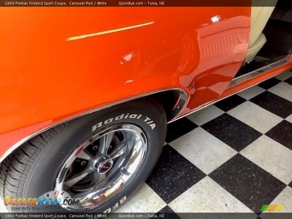1969 Pontiac Firebird Sport Coupe Carousel Red / White Photo #17