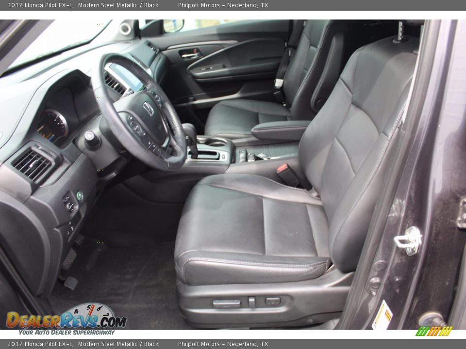 Black Interior - 2017 Honda Pilot EX-L Photo #12