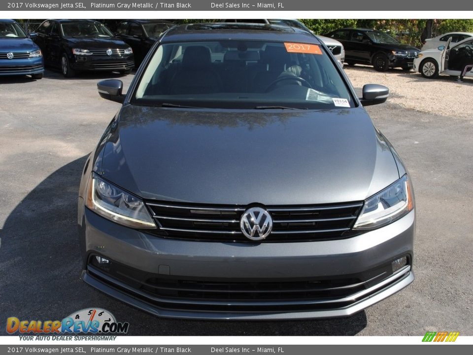 2017 Volkswagen Jetta SEL Platinum Gray Metallic / Titan Black Photo #3