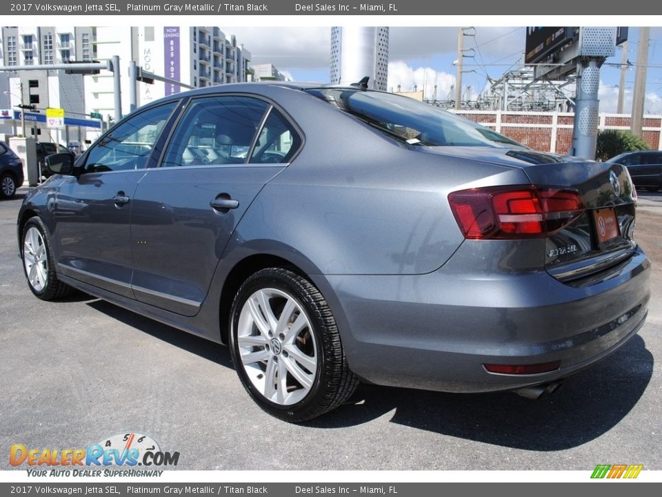 2017 Volkswagen Jetta SEL Platinum Gray Metallic / Titan Black Photo #7