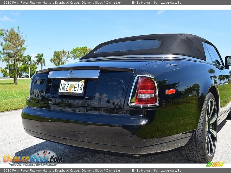 2010 Rolls-Royce Phantom Mansory Drophead Coupe Diamond Black / Creme Light Photo #11