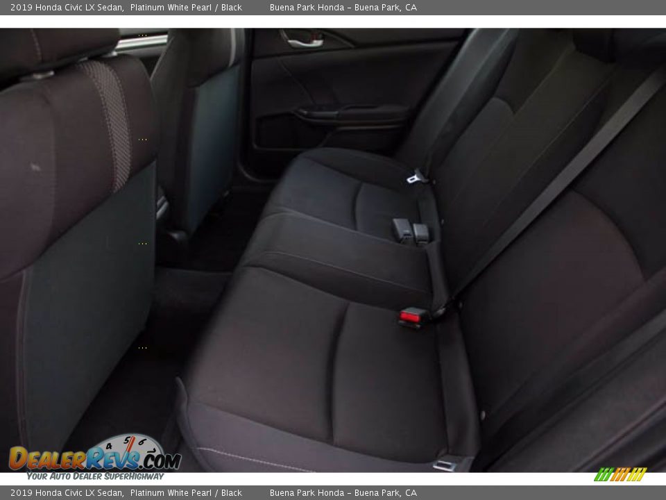 2019 Honda Civic LX Sedan Platinum White Pearl / Black Photo #4