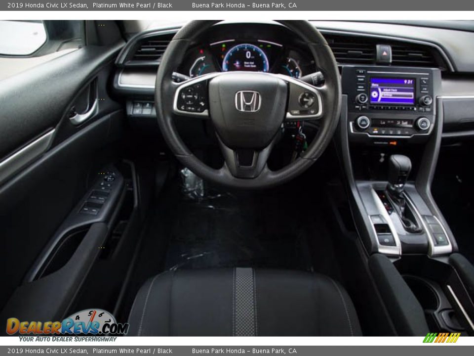 2019 Honda Civic LX Sedan Platinum White Pearl / Black Photo #5