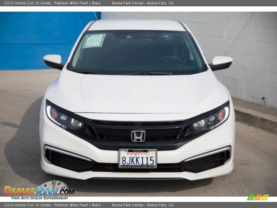 2019 Honda Civic LX Sedan Platinum White Pearl / Black Photo #7