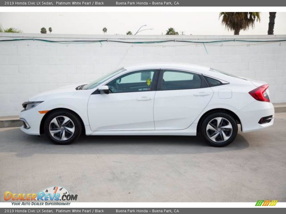 2019 Honda Civic LX Sedan Platinum White Pearl / Black Photo #10