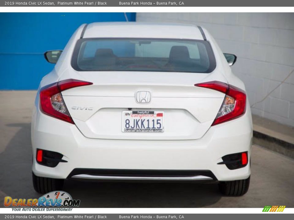 2019 Honda Civic LX Sedan Platinum White Pearl / Black Photo #11