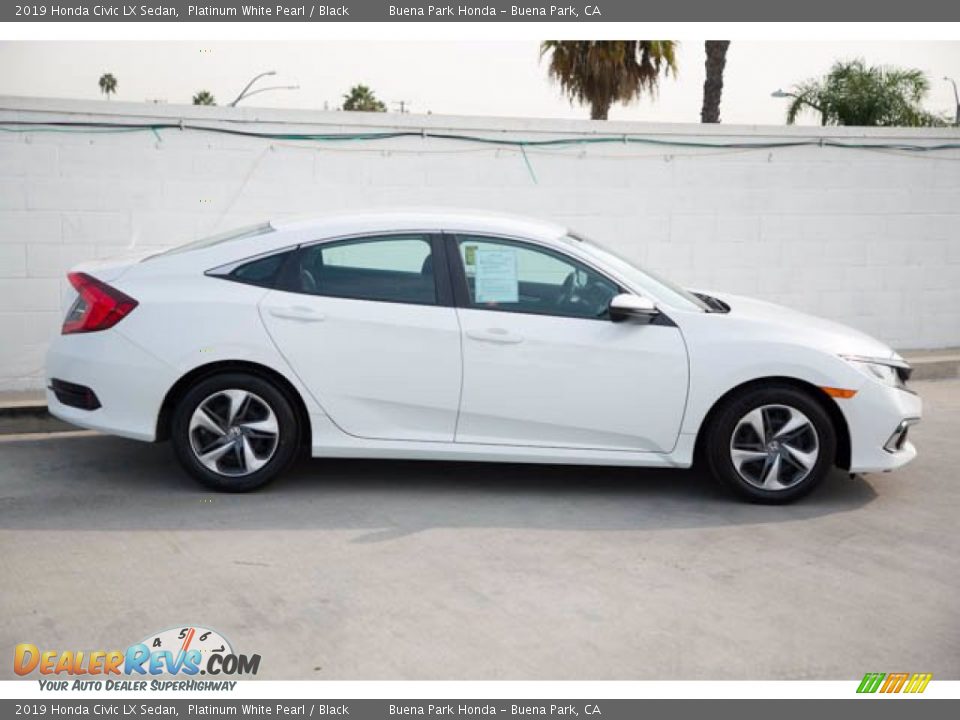 2019 Honda Civic LX Sedan Platinum White Pearl / Black Photo #14