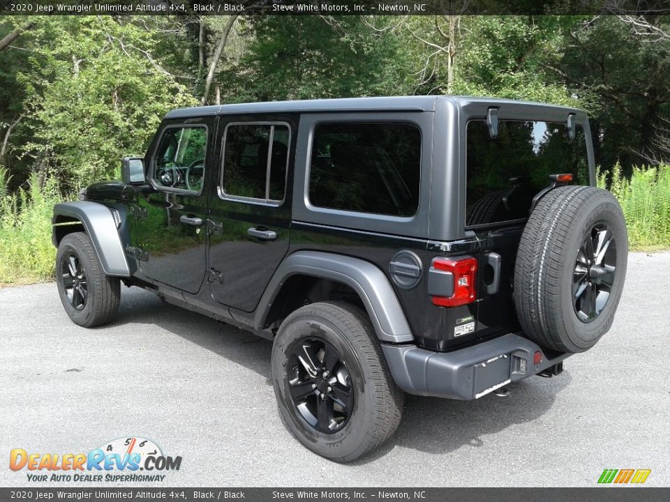 2020 Jeep Wrangler Unlimited Altitude 4x4 Black / Black Photo #8