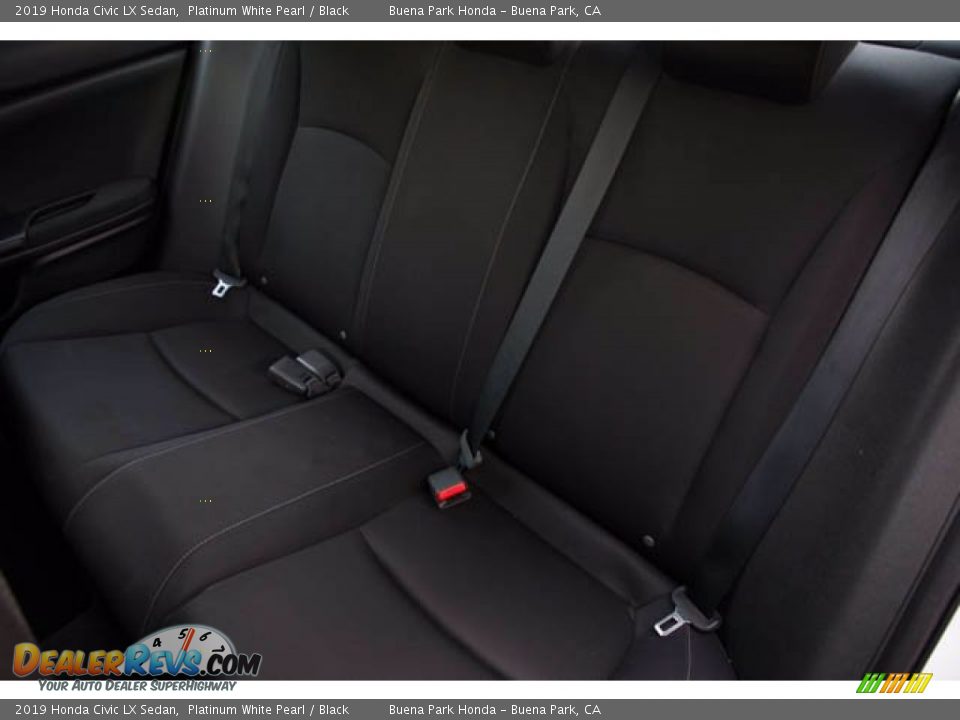 2019 Honda Civic LX Sedan Platinum White Pearl / Black Photo #19