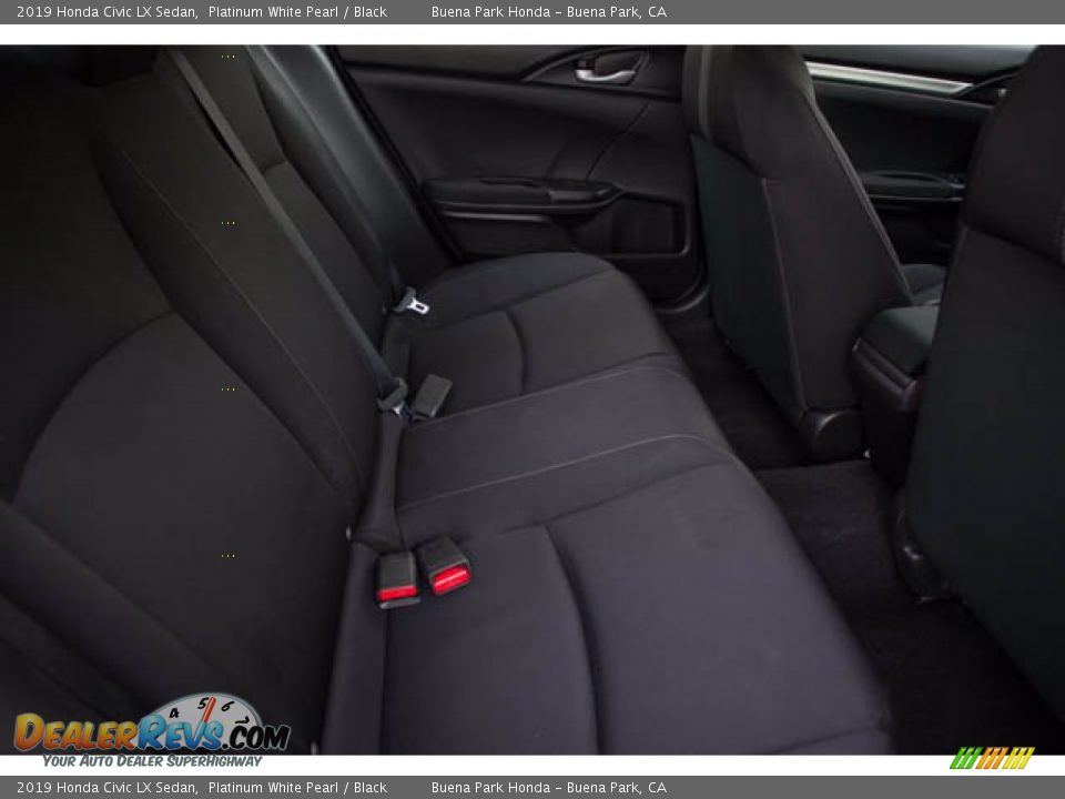 2019 Honda Civic LX Sedan Platinum White Pearl / Black Photo #21