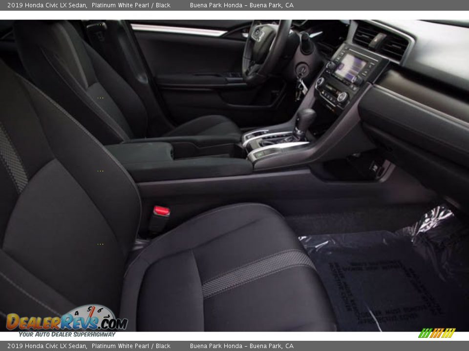 2019 Honda Civic LX Sedan Platinum White Pearl / Black Photo #23