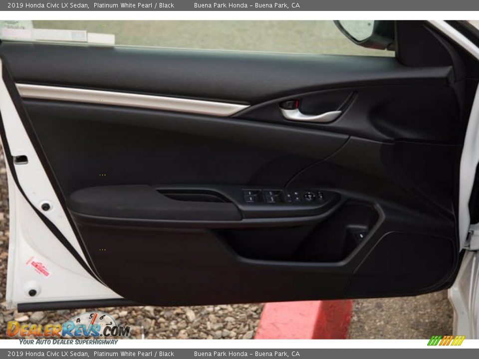 2019 Honda Civic LX Sedan Platinum White Pearl / Black Photo #28