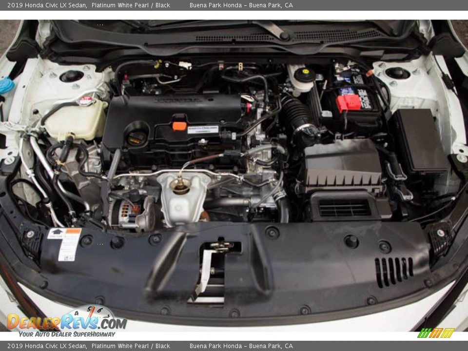 2019 Honda Civic LX Sedan Platinum White Pearl / Black Photo #33