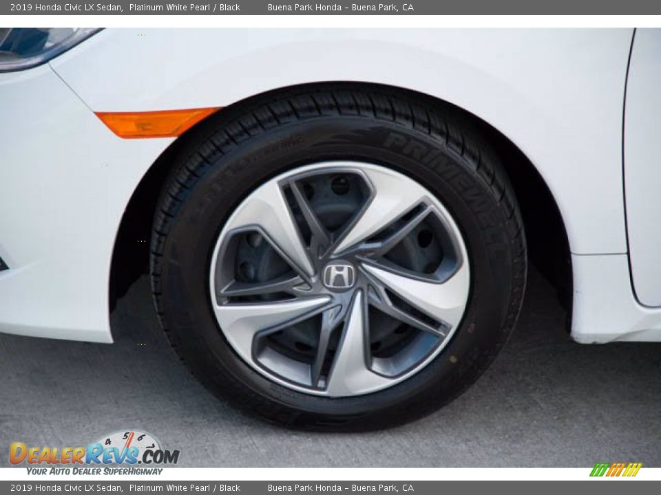 2019 Honda Civic LX Sedan Platinum White Pearl / Black Photo #36