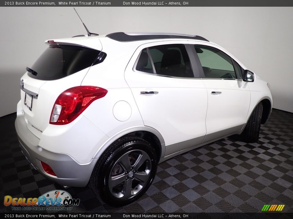 2013 Buick Encore Premium White Pearl Tricoat / Titanium Photo #15