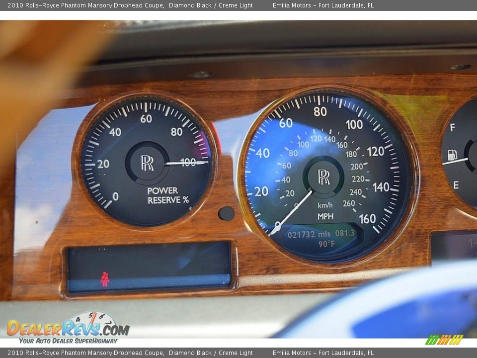 2010 Rolls-Royce Phantom Mansory Drophead Coupe Gauges Photo #50